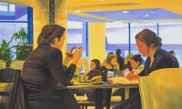 lunch break / acrylic / 48 x 36 in.
