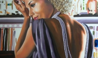 the pearl necklace / acrylic / sold