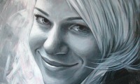 visage de l'amour / acrylique / 20 x 24 po.